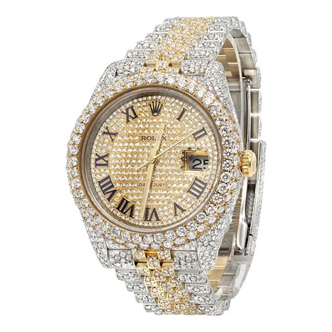 fake diamond mens watches|watches with faux diamonds.